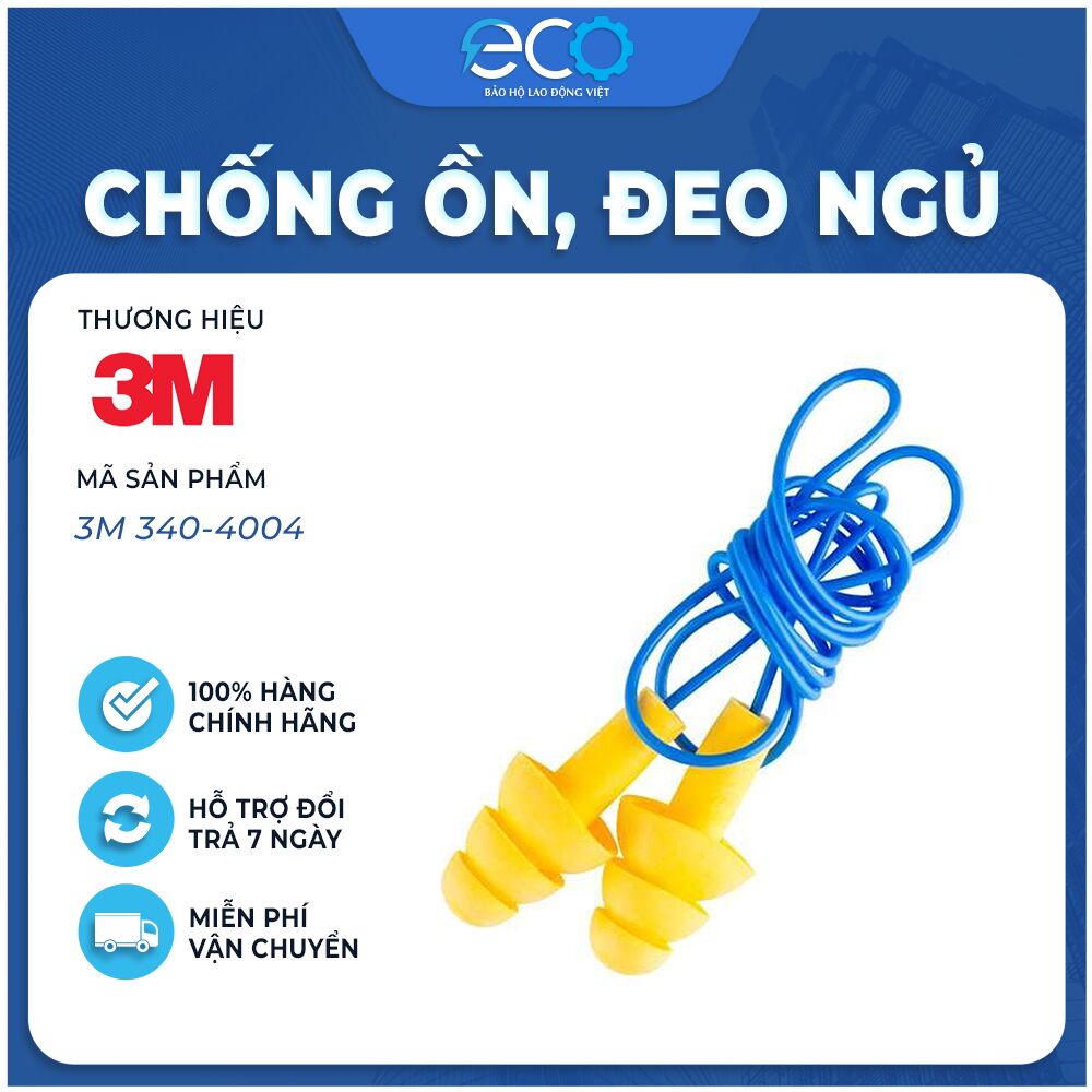 Nút Bịt Tai Chống Ồn 3M 340-4004 3 Tầng Chống Chạm Nút Bịt Tai Chống Ồn 3M 340-4004 3 Tầng Chống Chạm