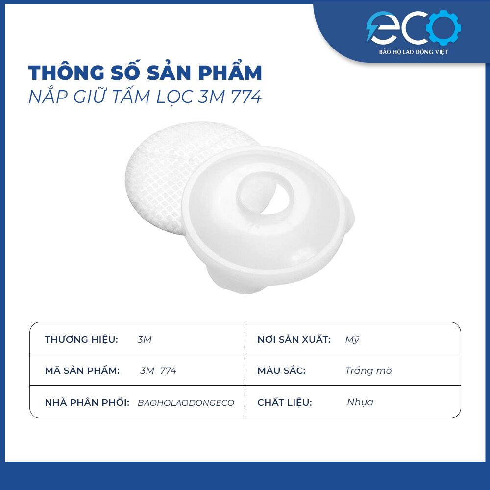 Nắp Giữ Tấm Lọc Bụi 3M 774 Nắp Giữ Tấm Lọc Bụi 3M 774