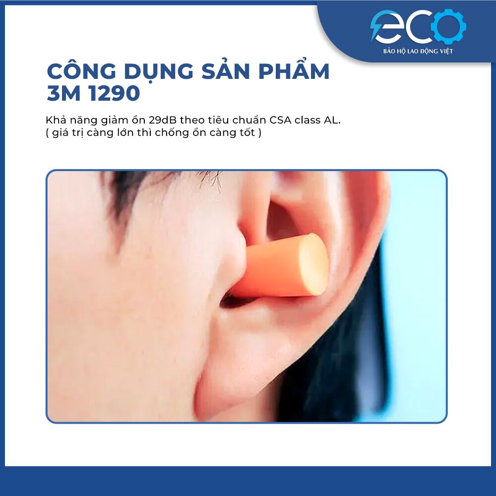 Nút Tai Bọt Xốp 3M 1100 Không Dây Nút Tai Bọt Xốp 3M 1100 Không Dây