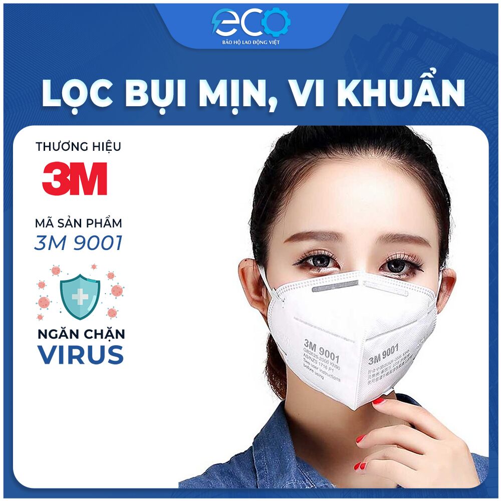 Khẩu Trang 3M 9001 Lọc Bụi Bảo Vệ Hô Hấp Khẩu Trang 3M 9001 Lọc Bụi Bảo Vệ Hô Hấp