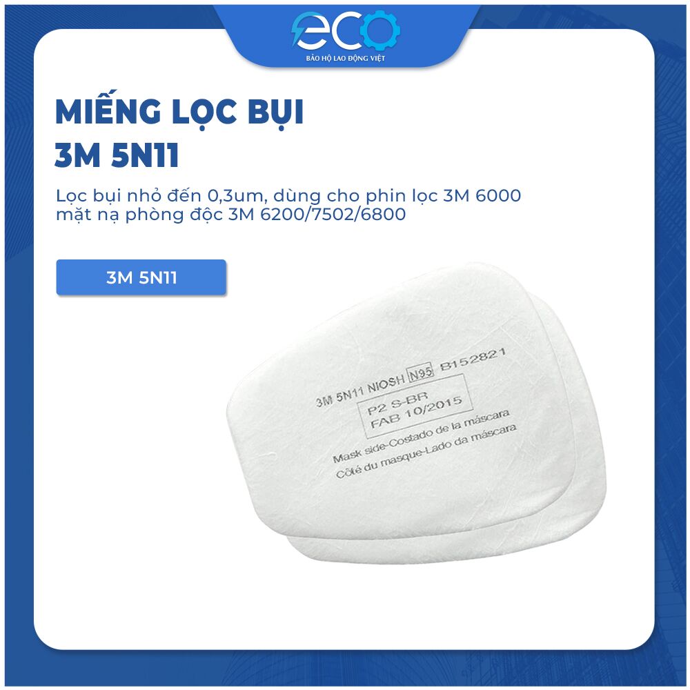 Tấm lọc bụi 3M 5N11 Tấm lọc bụi 3M 5N11