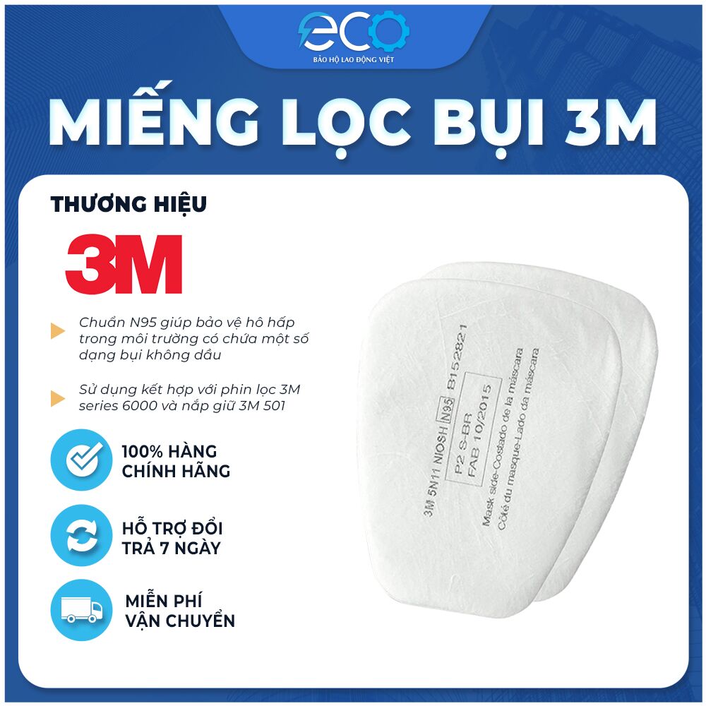 Tấm lọc bụi 3M 5N11 Tấm lọc bụi 3M 5N11