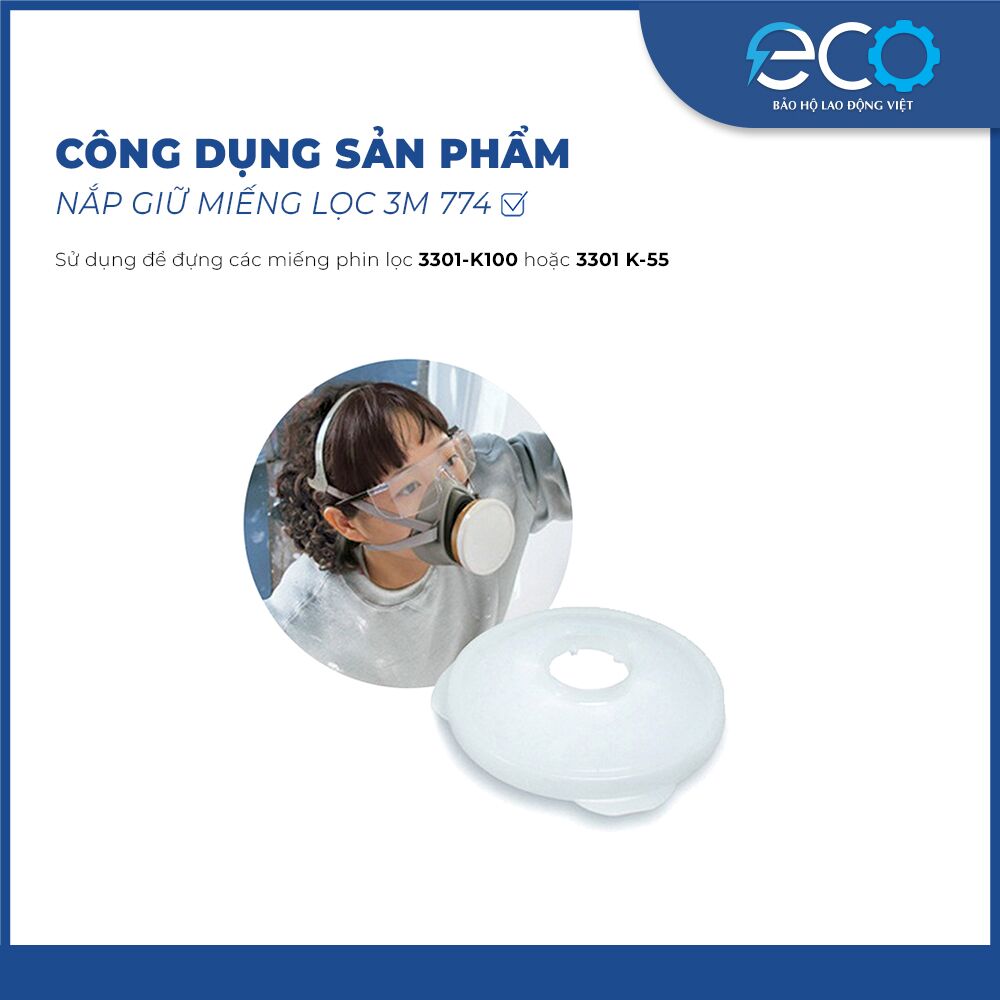 Nắp Giữ Tấm Lọc Bụi 3M 774 Nắp Giữ Tấm Lọc Bụi 3M 774