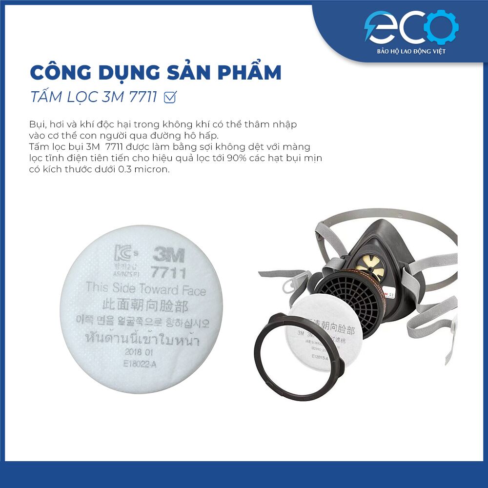 Tấm Lọc Bụi 3M 7711 Tấm Lọc Bụi 3M 7711