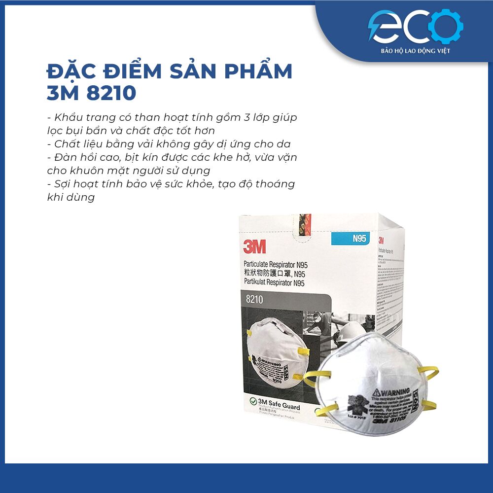 Khẩu trang 3M 8210 N95 Khẩu trang 3M 8210 N95