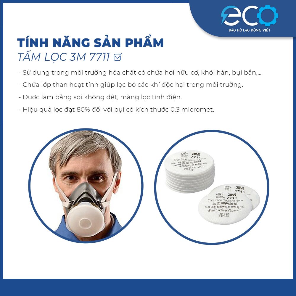 Tấm Lọc Bụi 3M 7711 Tấm Lọc Bụi 3M 7711