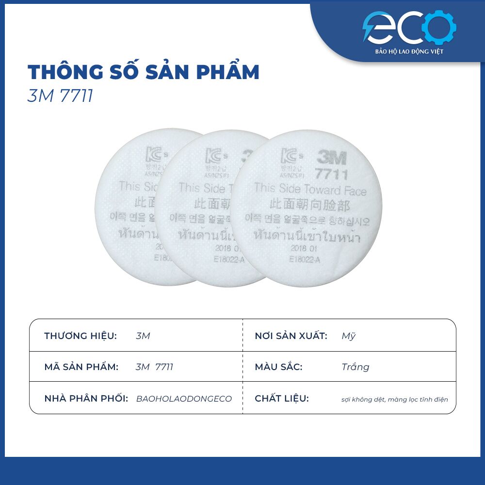 Tấm Lọc Bụi 3M 7711 Tấm Lọc Bụi 3M 7711