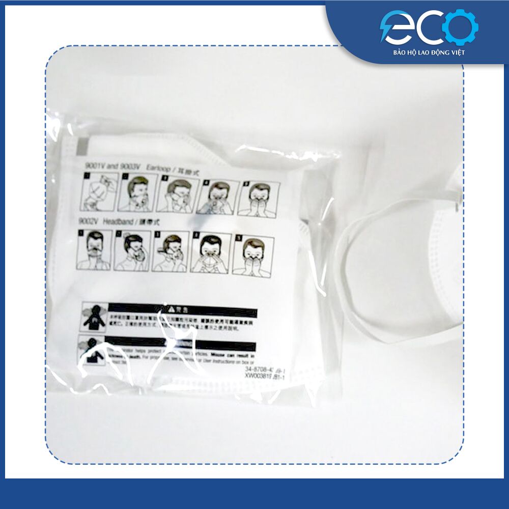Khẩu trang 3M 9001V chống bụi siêu mịn, có van Thở, Bảo Vệ Hô Hấp Khẩu trang 3M 9001V chống bụi siêu mịn, có van Thở, Bảo Vệ Hô Hấp