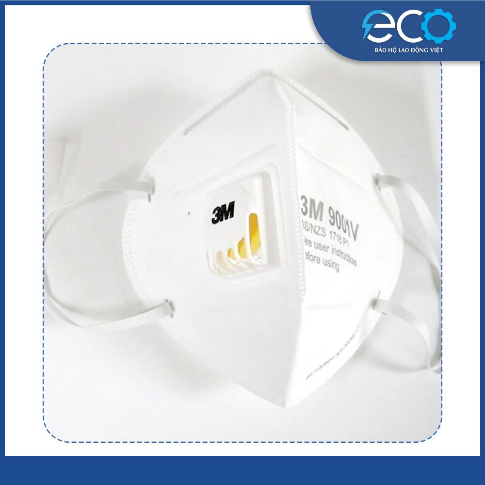 Khẩu trang 3M 9001V chống bụi siêu mịn, có van Thở, Bảo Vệ Hô Hấp Khẩu trang 3M 9001V chống bụi siêu mịn, có van Thở, Bảo Vệ Hô Hấp