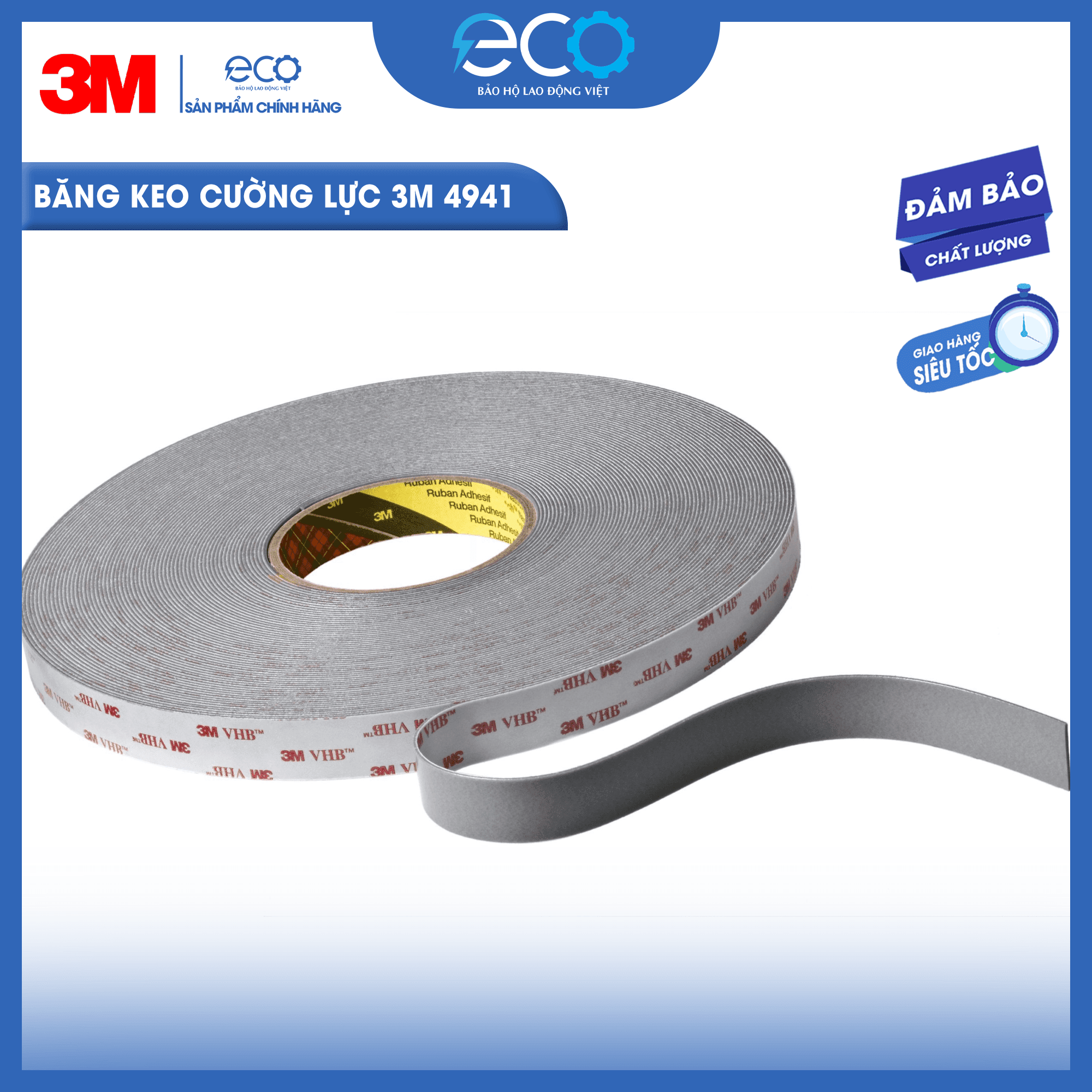 Băng keo cường lực siêu dính 3M 4941 Băng keo cường lực siêu dính 3M 4941