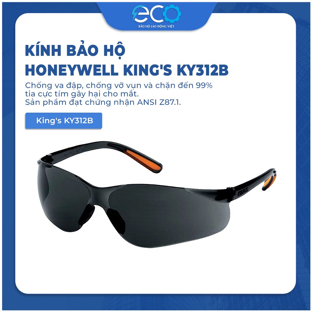 Kính bảo hộ Honeywell King’s KY312B chống bụi, tia UV, hấp hơi cao cấp chính hãng giá tốt Kính bảo hộ Honeywell King’s KY312B chống bụi, tia UV, hấp hơi cao cấp chính hãng giá tốt