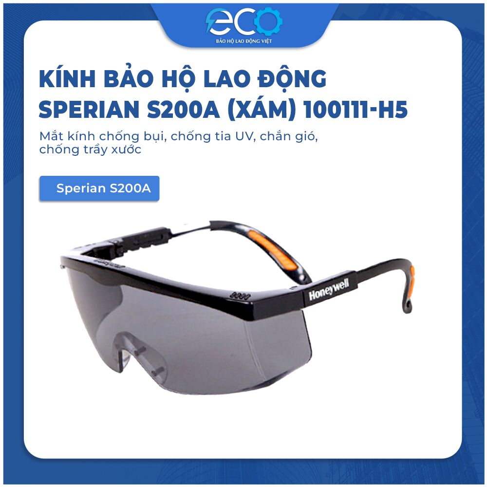 Kính bảo hộ lao động Sperian S200A (Xám) Kính bảo hộ lao động Sperian S200A (Xám)