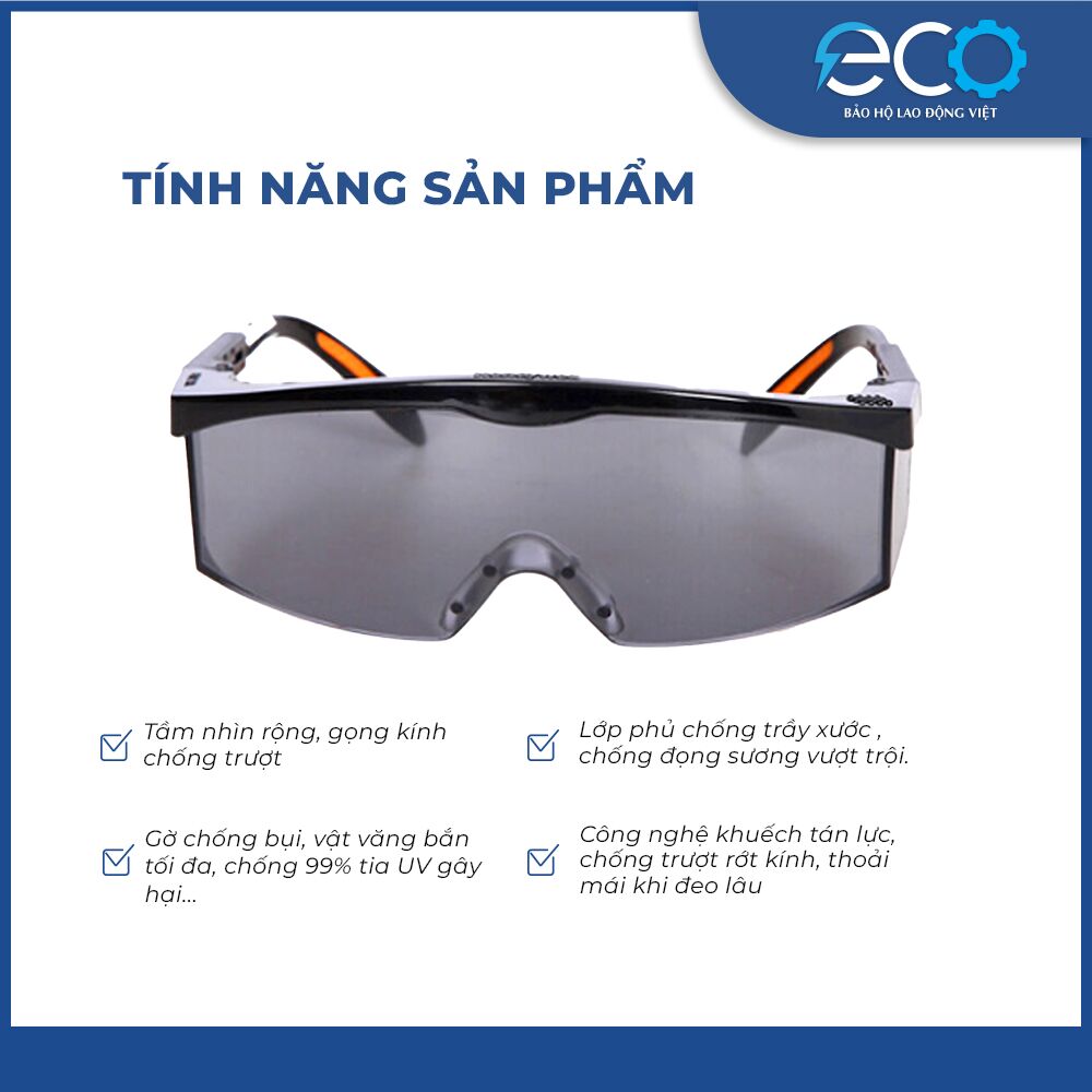 Kính bảo hộ lao động Sperian S200A (Xám) Kính bảo hộ lao động Sperian S200A (Xám)