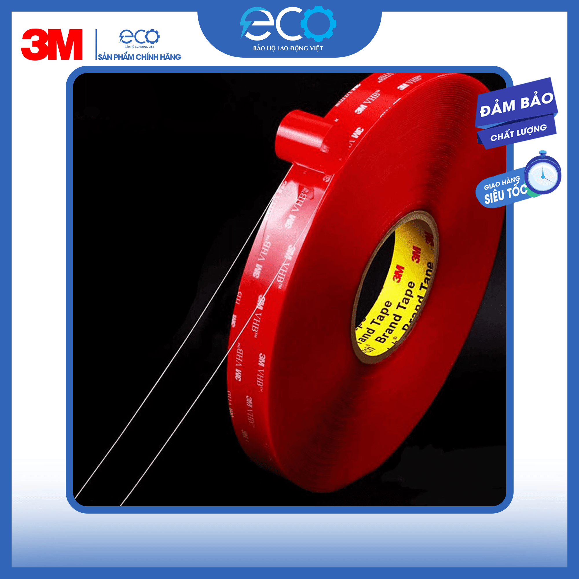 Băng keo cường lực 2 mặt trong suốt 3M 4910 Băng keo cường lực 2 mặt trong suốt 3M 4910