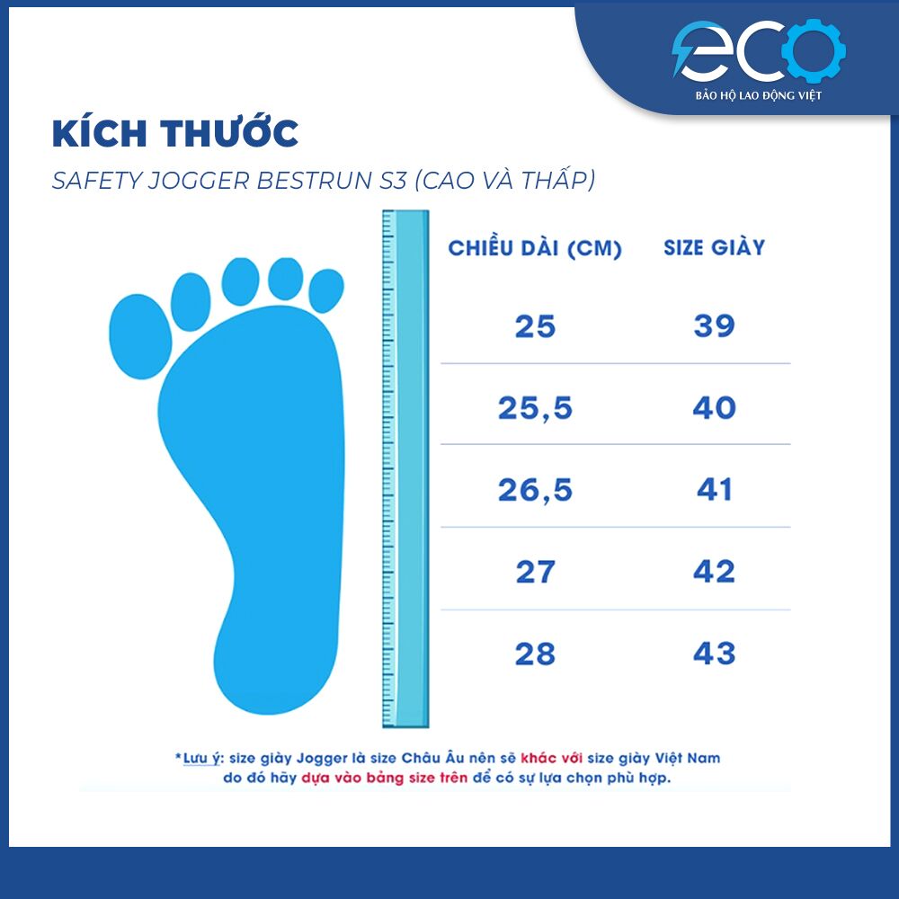 Giày bảo hộ Safety Jogger Bestrun S3 cổ cao - chống đinh, chống trơn trượt, chống dầu, chống va đập Giày bảo hộ Safety Jogger Bestrun S3 cổ cao - chống đinh, chống trơn trượt, chống dầu, chống va đập