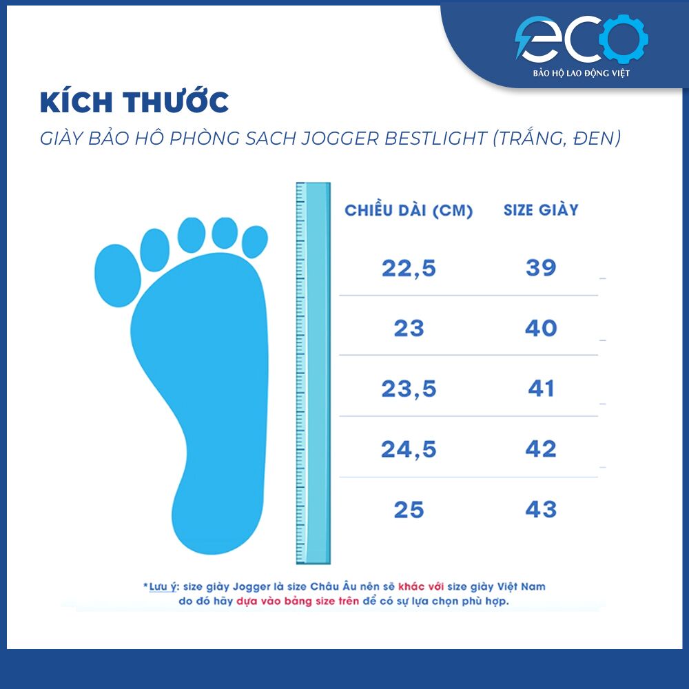 Giày bảo hộ phòng sạch Jogger Bestlight (Trắng) chuyên dùng trong môi trường phòng sạch, nhà bếp, bệnh viện Giày bảo hộ phòng sạch Jogger Bestlight (Trắng) chuyên dùng trong môi trường phòng sạch, nhà bếp, bệnh viện