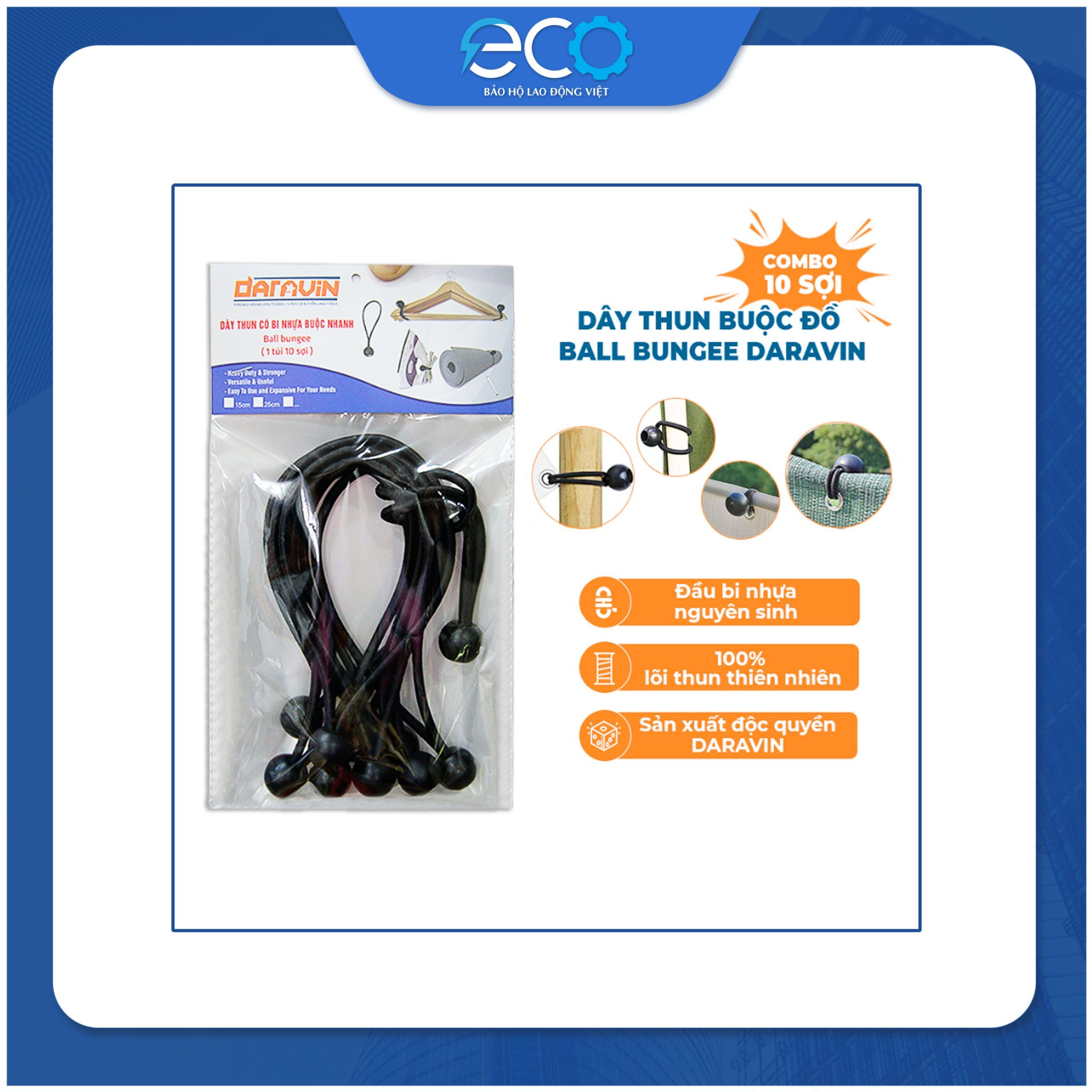 Combo 10 day thun buoc nhanh dai 15cm chinh hang Combo 10 day thun buoc nhanh dai 15cm chinh hang